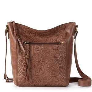 The Sak Leather Ashland Crossbody Embossed Purse